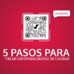 Imagen de 5 pasos para crear contenido digital de calidad.